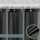 thumbnail image 2 of Shower Curtain 240x200 Cm, With 16 Hooks, Extra Wide, Weighted, Mildew Resistant, Dark Grey, Waterproof, Large Bath Curtains, Polyester Fabric, Antiba, 2 of 5