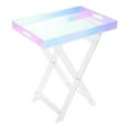 thumbnail image 3 of 50*35*60cm Acrylic Folding Tray Table, Acrylic End Table, Colorful Side Table, 3 of 10