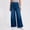 Dark Blue, variant on IUYRTFE Women Stretch Denim Jeans High Waist Wide Leg Pants with Pockets for Casual Daily Wear