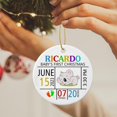 thumbnail image 5 of Personalized Baby's First Christmas Add Info Baby Ceramic Ornament, Custom Baby's Name Ceramic Decoration Christmas Tree 2025, Koala Bear Baby's 1st Xmas Ornament, Baby Ornament Gift for New Parents, 5 of 6