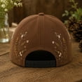 thumbnail image 6 of Women's Baseball Cap Embroidered Floral Hat, Vintage Breathable Adjustable Dad Hat, Garden Sun Cap, 6 of 7