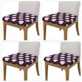 thumbnail image 2 of KLL Pink Groovy Disco Ball Pattern Seat Covers for Dining Room Chairs,Washable Chair Seat Chair Covers Seat Protector-Four Pieces, 2 of 7