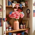 thumbnail image 6 of Beautynvta 12 Pcs 4th of July Cake Picks, Triangle Flags USA Toothpick Flags, Mini Stick Cupcake Toppers for Independence Day Cupcake Appetizers Party Decor, 6 of 6