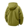 thumbnail image 4 of Mrmaere Hooded Multi Pocket Cargo Jacket Men Hooded Button Zip Up Casual Workwear Jacket Green XL, 4 of 7