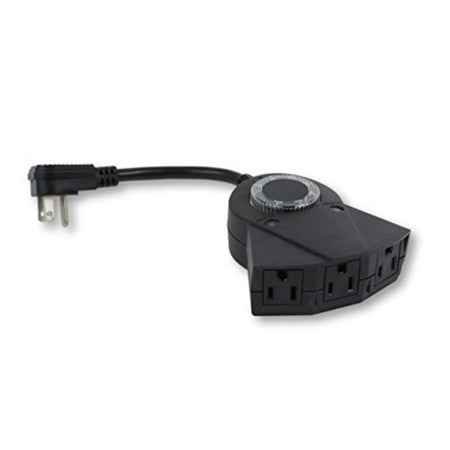 Austin Light Co Outdoor Timer With Photocell Sensor Outdoor Timer With Photocell Light Sensor Weatherproof Black Ul