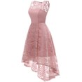thumbnail image 2 of Market In The Box Women's Lace Dress Vintage Floral Sleeveless Hi-Lo Formal Party Dress Asymmetrical Cocktail Formal Swing Dress, 2 of 6