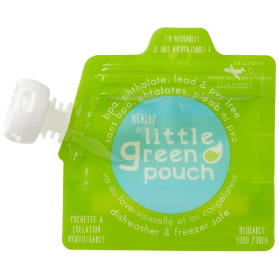 Little Green Pouch Reusable Food Pouch - 3.4 oz - 6 ct