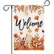 thumbnail image 1 of Banderas de jardín de otoño de 12 x 18 pulgadas, de doble cara, para exteriores, calabazas, girasoles, bienvenidas, pequeñas banderas decorativas de arpillera para patio, decoración navideña para, 1 of 5