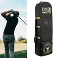 thumbnail image 1 of Sac pour Compagnies Aériennes, Housse de Transport avec Poignée de Rangement, Poche de Rangement pour Club de Golf, Sac de Bagages avec Roues pour Entraînement, Club de Golf Doré, 1 of 8