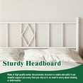 thumbnail image 4 of Eavesince 14in Twin XL Size Metal Bed Frame with Headboard and Footboard No Box Spring Needed,White, 4 of 6