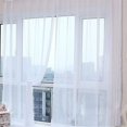 thumbnail image 1 of Solid Color Tulle Translucent Window Curtain Drape Panel Sheer Scarf Valances, 1 of 8