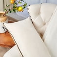 thumbnail image 5 of Home Soft Things Suede Throw Pillow Cover with Big Zipper 2 Pieces - Beige - 14" x 26", 5 of 6