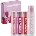thumbnail image 1 of Variedad de bálsamo labial teñido – Bambalo 4 unidades de cuidado hidratante – Tonos variados – Fórmula orgánica natural – Tinte suave y ligero – Hecho en Estados Unidos, 1 of 5