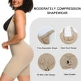 thumbnail image 5 of MANIFIQUE Bodysuit for Women Tummy Control Shapewear Open Bust Mid-Thigh Body Shaper, 5 of 5