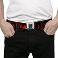 thumbnail image 3 of Buckle-Down Belt, Seatbelt Buckle Belt, Graveyard Black Red, Youth 22 to 32 Inches, 3 of 9