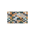 thumbnail image 2 of 2 Piece Orange Green Geometric` Rug Kitchen Rug Set, Decor Kitchen Rugs, Absorbent Non-Slip Washable Floor Mats, Home Indoor Runner Rugs 17"x47"+17"x30", 2 of 7
