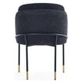 thumbnail image 5 of Manhattan Comfort Flor 18.7" Linen Fabric Dining Chair in Black, 5 of 7