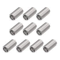 Uxcell 7/16-14 UNC 3.0D 304 Stainless Steel Wire Thread Inserts Screw Repair Sleeve 10 Pack