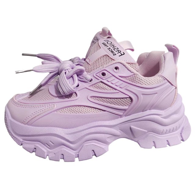 Zapatos Casuales para Papá Deporte Gruesas Cómodas Correr Mujer