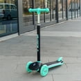 thumbnail image 3 of GLAF Kids Scooter for Age 3-8, Toddler Scooter with 3 Adjustable Height & LED Strips for Boys & Girls, Light Up 3-Wheels Kick Scooter, Lean to Steer, Black, 3 of 14