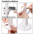 thumbnail image 2 of Uxcell 114mm White PP Escutcheon Water Pipe Cover Decoration 2 Pack, 2 of 6