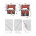 thumbnail image 5 of 4th of July Swag Curtains for Living Room/Bedroom Windows, Patriotic Red Poppy Flowers American Flag Kitchen Curtains and Valances Set 36 Inch Length, Light Filtering Swags Valance Curtain Panels, 5 of 5