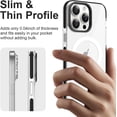 thumbnail image 6 of Magnetic Clear for iPhone 15 Pro Max Case Compatible with Magsafe [Non-Yellowing] Slim Transparent Soft TPU for Women Men Protective Phone Cases Cover for iPhone 15 Pro Max Clear, 6 of 12