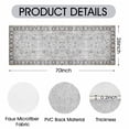 thumbnail image 4 of Washable Runner Rug 2x6 ft Non-Slip Soft Low-Profile Microfiber Farmhouse Distressed Floral Rug for Kitchen, Entryway, Hallway, Laundry, Bedroom, 4 of 6