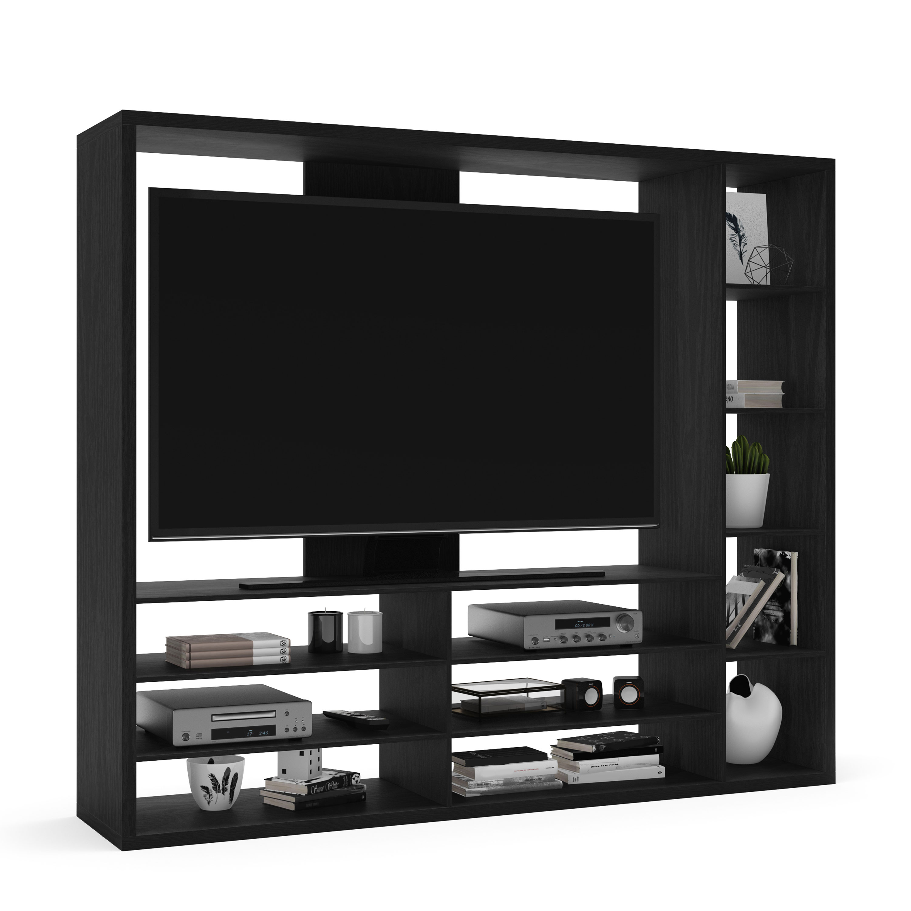 Mainstays Entertainment Center for TVs up to 55", Black - image 3 of 6
