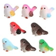 thumbnail image 4 of OUNONA Small Bird Figurines Set of 8 Assorted Colors Moss Landscape Decorations for Garden and Home, 4 of 8