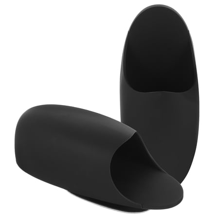 SEWCHICS Toothbrush Dispenser Toothbrush Holder Black Silicone 2Pcs