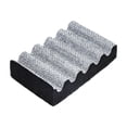 thumbnail image 2 of weibbin Polyester Dual Sided Wave Pattern Cleaning Sponge Heavy Duty Scrub for Kitchen Black 5.5x3.5x1.4in, 2 of 6