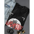 thumbnail image 3 of Abstract World Rave Style T-Shirt Women -Image by Shutterstock, Female Medium, 3 of 4
