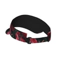 thumbnail image 2 of Pofeuu Red Viper Jungle Intensity Print Sunscreen Visor Cap Adjustable Sport Empty Top Baseball Sun Cap for Men Women Sports Outdoor Headwear, 2 of 7
