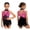 Hot Pink, variant on Girls Sequin Latin Dance Fringe Bodysuit Metallic Sleeveless Ballroom Cha Cha Salsa Tassel Dress White 6