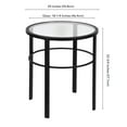 thumbnail image 5 of Evelyn&Zoe Gaia 20" Wide Round Side Table, Satin Nickel, 5 of 5