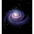 thumbnail image 3 of Galaxy Duvet Cover Set, Celestial Dust Votex Spiral Galaxy Nebula Fantasy Spark Plasma Stars Planet Print, Decorative 3 Piece Bedding Set with 2 Pillow Shams, Queen Size, Black Purple, by Ambesonne, 3 of 3