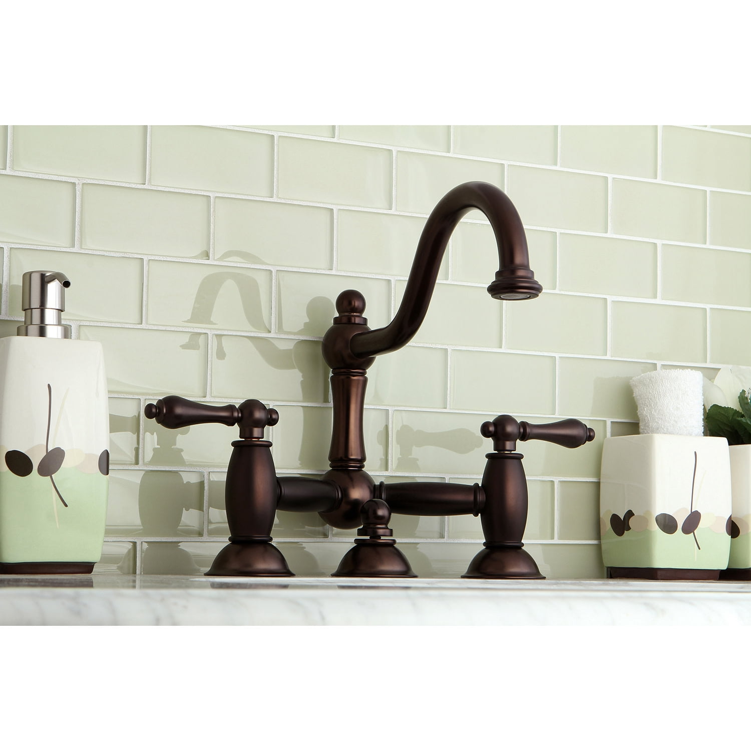 Kingston Brass Two Handle 8" Widespread Lavatory Faucet with Brass Pop-up