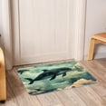 thumbnail image 6 of Whale Polyester Non-Slip Machine Washable Door Rug Game Mat Kitchen Rug Office Rugs, 6 of 6