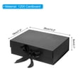 thumbnail image 2 of Uxcell 10x8x3 Inch Magnetic Gift Box Collapsible Paper Party Favor Boxes with Lid and Ribbon Black, 2 of 6