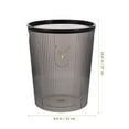 thumbnail image 2 of HEMOTON Small Waste Basket Garbage Can Office 27X22X18CM Black, 2 of 8