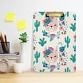thumbnail image 6 of 12.5"x9" Liama Cactus Clipboards, Standard A4 Letter Size Nursing Clipboard with Low Profile Metal Clip Decorative Clip Board for Office Supplies,Silver, 6 of 7