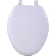 Achim Fantasia 19" Soft Elongated Vinyl Toilet Seat, Elongated, White