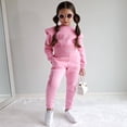 thumbnail image 4 of Gunia Toddler Girls Sweatshirt And Jogger Set 2 Piece Athletic Outfits Set Sweatsuits Tracksuit Fall Winter Clothes,Size 1-8 Years, 4 of 9