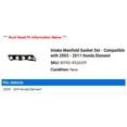 thumbnail image 2 of Intake Manifold Gasket Set - Compatible with 2003 - 2011 Honda Element 2004 2005 2006 2007 2008 2009 2010, 2 of 2