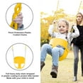 thumbnail image 3 of JBeeCtrl Baby Swing High Back Full Bucket Toddler Swing Seat with Coated Chain and Carabiners, 1 Pack, 7.8 x 17.7 x 11 in- Yellow, 3 of 7