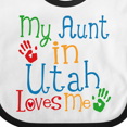 thumbnail image 4 of Inktastic My Aunt in Utah Loves Me Boys or Girls Baby Bib, 4 of 4