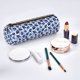 thumbnail image 2 of Disketp Blue Ink Flowers Estuche Organizador de Lápices de Cuero, Estuche de Oficina con Cremallera para Bolígrafo y Lápiz, 2 of 6