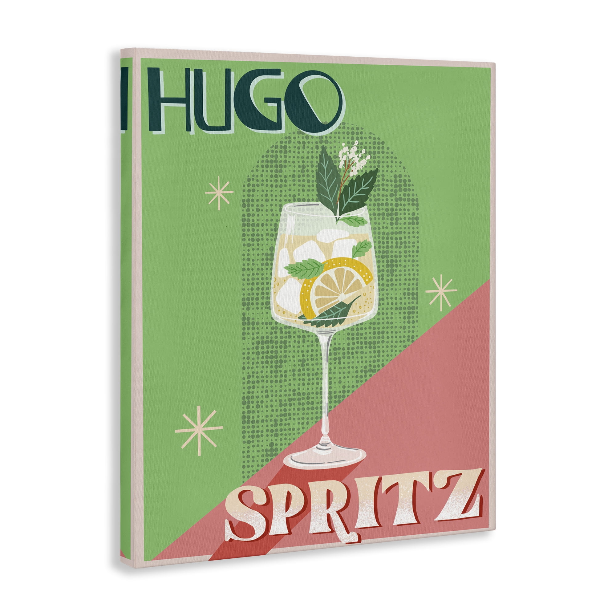 Stupell Industries Hugo Spritz Cocktail Food & Beverage Painting Wrapped Canvas Art Print Wall Art, 16 x 20