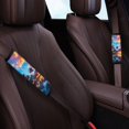 thumbnail image 3 of Chririnla Palm Trees Pattern Seat Belt Cover Pad Soft Soft Touch Car Seat Belt Pads, Skin-Friendly Comfort Compatible with Auto Cars SUV, 3 of 8
